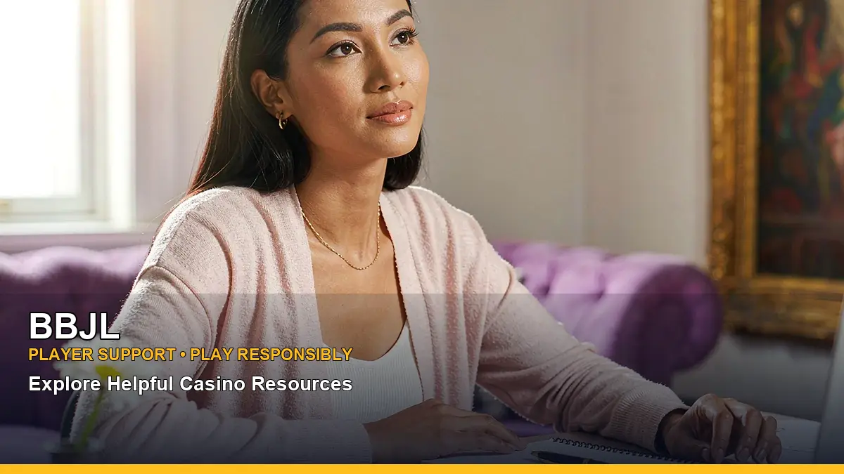BBJL hourglass play responsible gaming guide highlighting mobile-friendly casino play